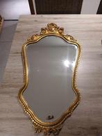 Antieke goudkleurige barokspiegel, Ophalen, Ovaal, Minder dan 50 cm, Minder dan 100 cm