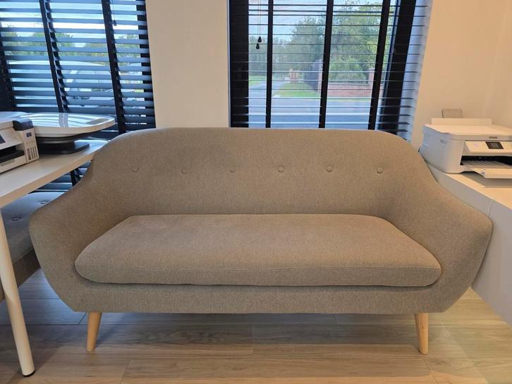 2,5 zitbank met poef, Huis en Inrichting, Zetels | Zetels en Chaises Longues, Gebruikt, Driepersoons, 150 tot 200 cm, 75 tot 100 cm