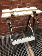 Solide plooibare werkbank, Doe-het-zelf en Bouw, Werkbanken, Ophalen, Gebruikt, Minder dan 70 cm, Bankschroef