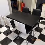 tafel met stoelen, Ophalen, Metaal, 100 tot 150 cm, 50 tot 100 cm