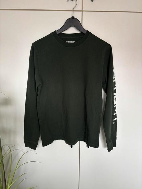 Carhartt Longsleeve – Maat S – Donkergroen, Kleding | Dames, Truien en Vesten, Zo goed als nieuw, Maat 36 (S), Groen, Ophalen of Verzenden