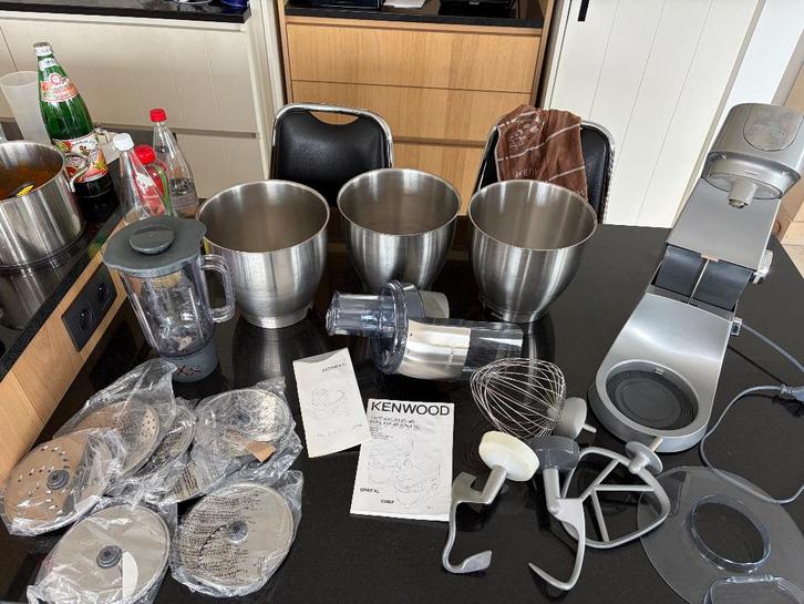 Kenwood KVL40 Chef xl keukenrobot, Electroménager, Mélangeurs de cuisine, Comme neuf, 4 litres ou plus, 3 vitesses ou plus, Résiste au lave-vaisselle