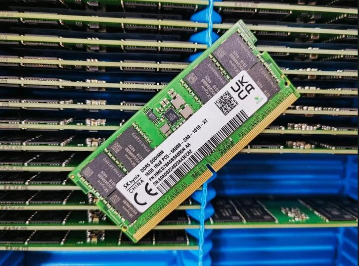 Barrette mémoire SK Hynix DDR5 SO-DIMM 32 Go 5600 MHz, Computers en Software, RAM geheugen, Zo goed als nieuw, Laptop, 32 GB, DDR5