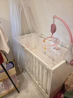 Babybed + Matras, Muziekmobiel, Tulestof met houder, Bedrand, Kinderen en Baby's, Kinderkamer | Complete kinderkamers, Ophalen