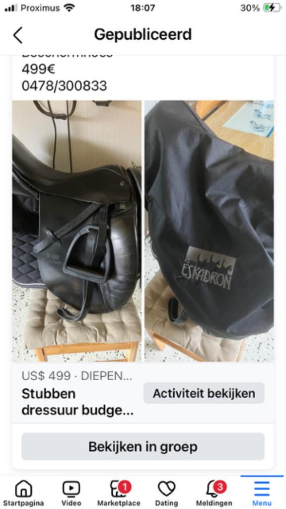 DRESSUUR BUDGETPAKKET, Dieren en Toebehoren, Paarden en Pony's | Zadels, Zo goed als nieuw, Dressuur, Ophalen