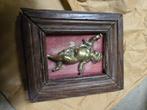 Tableau petit bronze Putti, chérubins, Ophalen, Brons