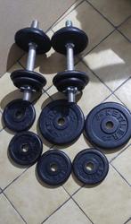 halters, Sport en Fitness, Ophalen, Gebruikt, Armen, Halterset