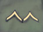 US ARMY # 1 - PRIVATE (set), Ophalen of Verzenden, Landmacht, Embleem of Badge