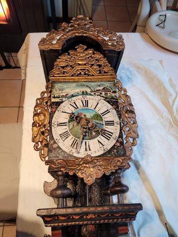 ANTIEKE FRIESE STOELTJES KLOK 19e eeuw GRONINGEN beschikbaar voor biedingen