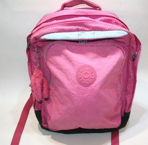 Kipling grote schoolrugzak + aapje in goede staat, Handtassen en Accessoires, Tassen | Schooltassen, Rugtas, Verzenden