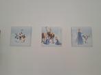 3 kaders Frozen, Kinderen en Baby's, Ophalen of Verzenden, Zo goed als nieuw, Wanddecoratie