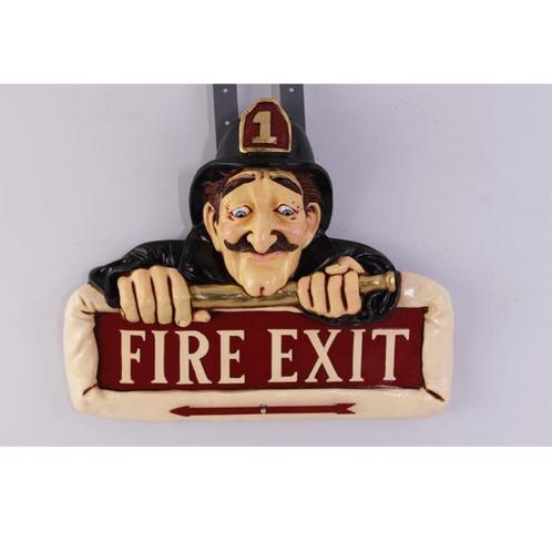 Fire Man Exit – Panneau de sortie de secours Largeur 62 cm A, Maison & Meubles, Accessoires pour la Maison | Décorations murale