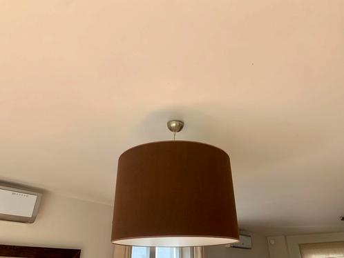 Luminaire abat jour Heytens brun fait sur mesure, Huis en Inrichting, Lampen | Lampenkappen, Zo goed als nieuw, Bruin