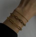 Armbanden set, Ophalen of Verzenden, Nieuw, Goud, Staal