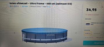 Intex afdekzeil ultra frame 488, Enlèvement, Neuf