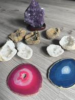 Fossiles Ammonites/Trilobites et pierres semi-précieuses-40€, Collections, Minéraux & Fossiles, Enlèvement ou Envoi, Minéral