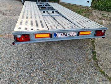 Transporteur de voitures 2700t 4.5 /2 2022, Autos : Divers, Remorques, Enlèvement, Comme neuf