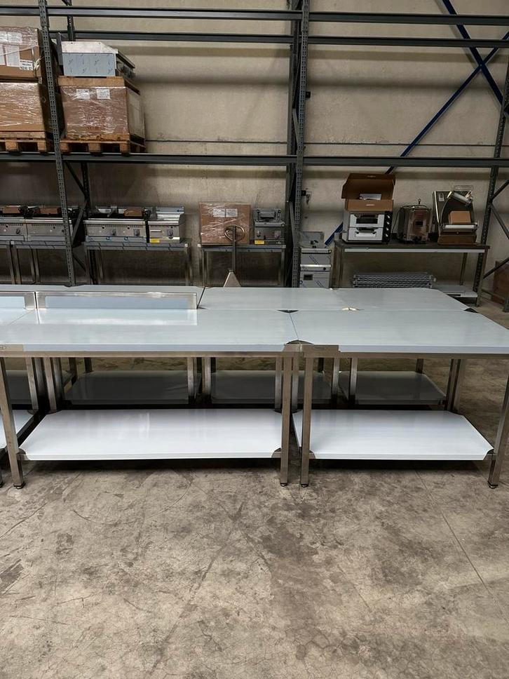 Nieuw Inox Tafels 60cm tot 200cm (32 variaties) UITVERKOOP!!, Zakelijke goederen, Kantoor en Winkelinrichting | Magazijn, Stelling en Opslag