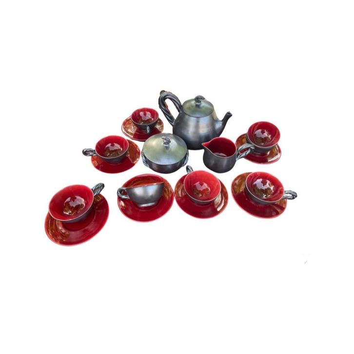 Monica Vallauris koffieset, Antiek en Kunst, Antiek | Servies compleet, Ophalen of Verzenden