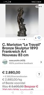 Antiek beeld Márioton SC hoog 85 hoog jaar 1890., Antiek en Kunst, Antiek | Brons en Koper, Ophalen of Verzenden