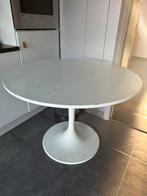 Ronde witte tafel Ikea Docksta, Ophalen, Gebruikt