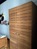 Massief houten kledingkast, Ophalen, 100 tot 150 cm, 200 cm of meer, 75 cm of meer