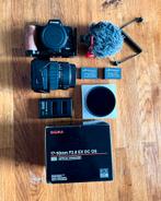 Canon EOS M50 + Sigma 17-50mm F/2.8 (Kit complet vidéo), Audio, Tv en Foto, Ophalen, Gebruikt, Canon