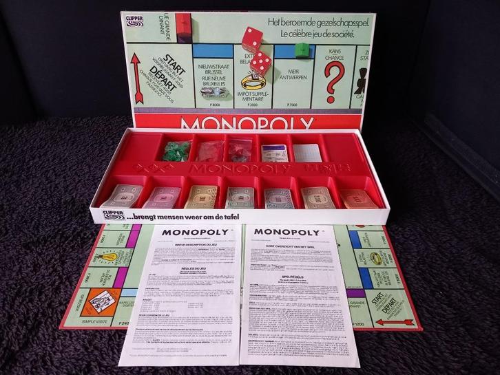 STOPZETTING VERZAMELING Monopoly Belgische versie, Hobby en Vrije tijd, Gezelschapsspellen | Bordspellen, Gebruikt, Ophalen of Verzenden