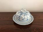 Mooie oude ronde botervloot wit blauw blau Saks ?, Ophalen of Verzenden