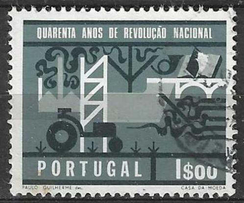 Portugal 1966 - Yvert 984 - Nationale Revolutie (ST), Postzegels en Munten, Postzegels | Europa | Overig, Gestempeld, Portugal