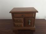 Houten sierraden juwelen doos kist koffer juwelendoos, Antiek en Kunst, Curiosa en Brocante, Ophalen of Verzenden