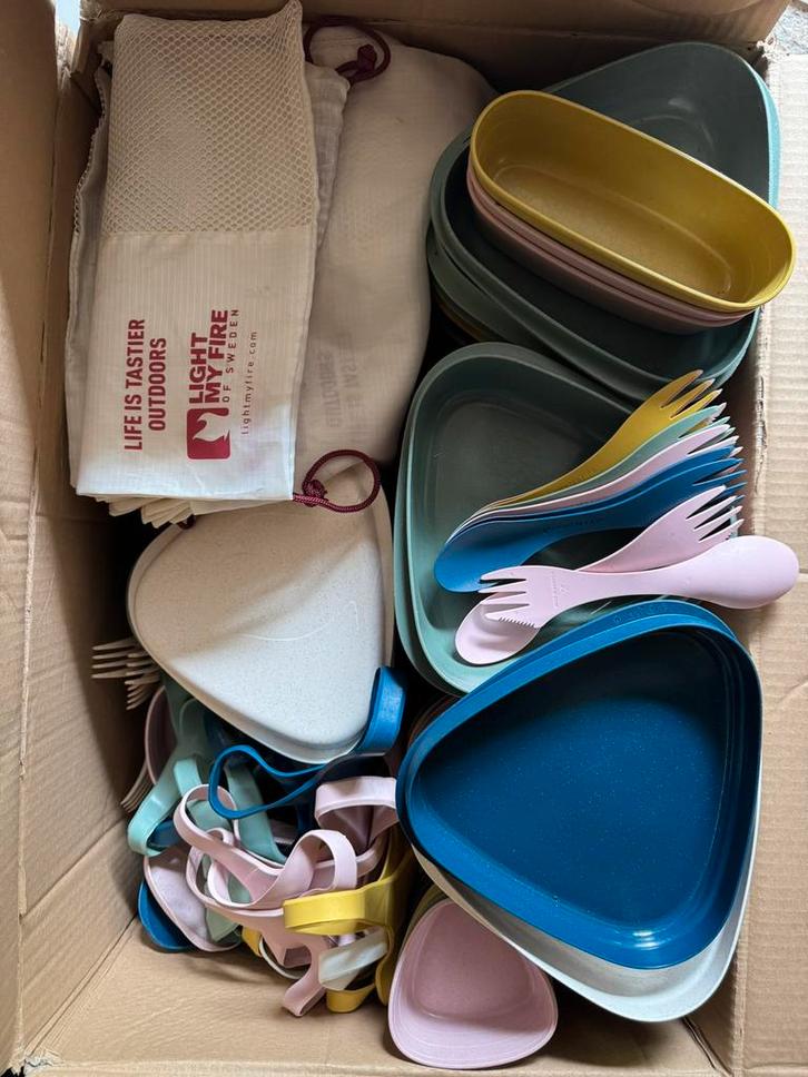 Light My Fire Lunch boxes 6-delig 50 stuks., Caravans en Kamperen, Kampeeraccessoires, Zo goed als nieuw, Ophalen