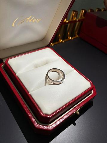 Cartier Love ring in wit goud 750 ES 4021, maat 51. beschikbaar voor biedingen
