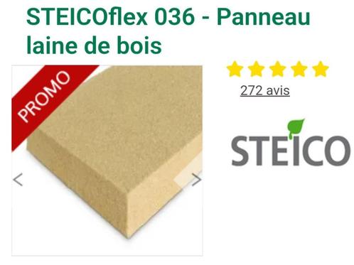 Steico-Flex 036 - Paneel van houtwol - 22 cm, Doe-het-zelf en Bouw, Isolatie en Afdichting, Nieuw, Vloerisolatie, Muurisolatie