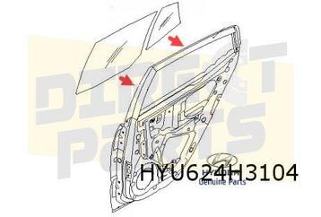 Hyundai i10 (10/07-12/13) Ruit achterportier Rechts (clear)  beschikbaar voor biedingen