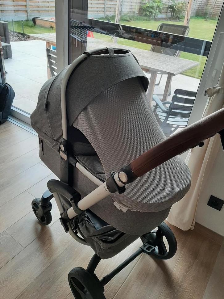 Combi kinderwagen, Kinderen en Baby's, Kinderwagens en Combinaties, Zo goed als nieuw, Kinderwagen, Overige merken, Duowagen, Verstelbare duwstang