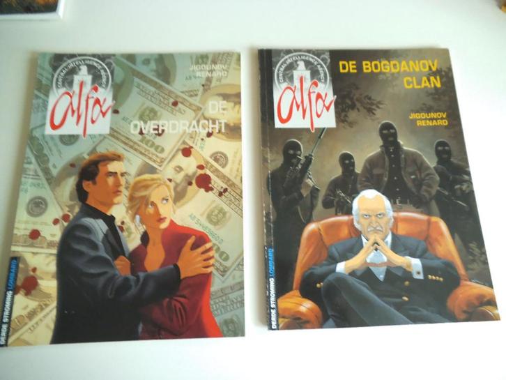 Lot reeks Alfa 1 -2 -3 - 4, Boeken, Stripverhalen, Gelezen, Meerdere stripboeken, Ophalen of Verzenden