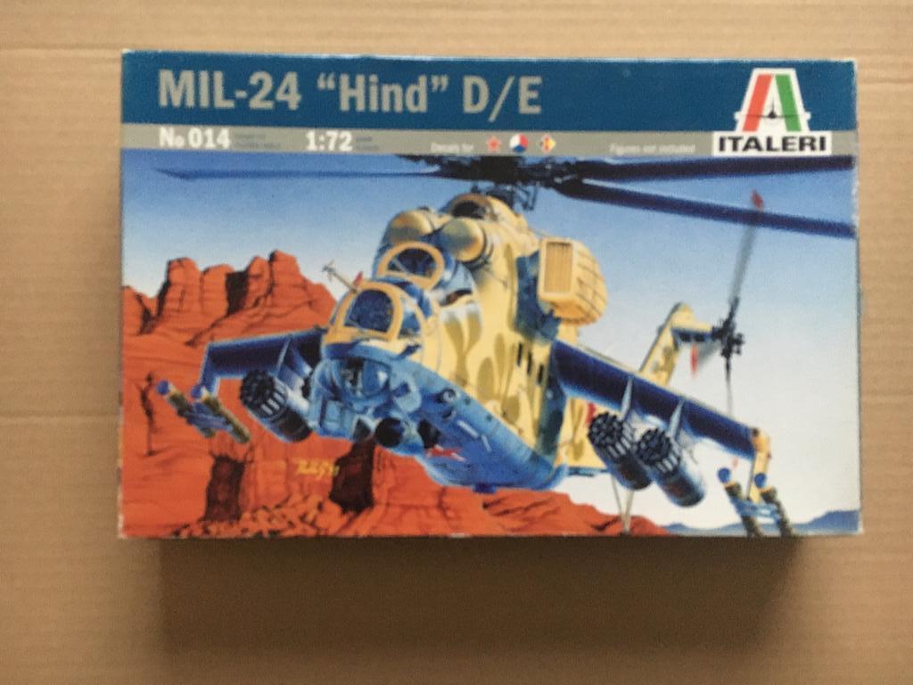 Modeldoos  :  Mil-24  "Hind" D/E - Italeri -  NIEUW., Hobby & Loisirs créatifs, Modélisme | Avions & Hélicoptères, Neuf, Hélicoptère