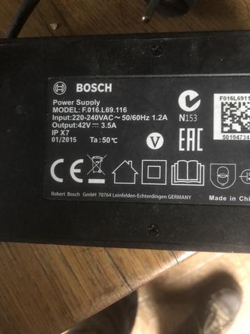 Lader voor Bosch Indego 800, 1300 beschikbaar voor biedingen