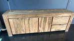 Dressoir, vol hout, 220x80x45, Gebruikt, Ophalen of Verzenden, 200 cm of meer, 25 tot 50 cm