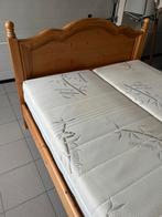 Tweepersoonsbed 1,40 m, Huis en Inrichting, Slaapkamer | Bedden, Ophalen, Gebruikt, Bruin, 140 cm