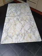 Vintage Formica klaptafel Marmerlook, Ophalen, Huis en Inrichting
