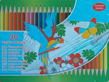 Nieuwe blikken doos met 30 kleurpotloden Premium Quality. beschikbaar voor biedingen