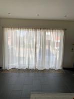Lichtdoorlatende gordijnen beige (rails), Huis en Inrichting, Ophalen, 200 cm of meer, Beige, 150 tot 200 cm