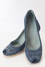 Yeansblauw daim pumps KICKERS  39, Pumps, Ophalen of Verzenden, KICKERS, Blauw