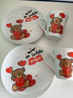 Twee borden, twee tassen, Huis en Inrichting, Ophalen, Gebruikt, Keramiek, Overige stijlen