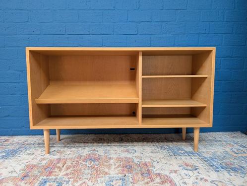 Vintage boekenkast met tijdschrift gedeelte, jaren 60, Verzamelen, Retro, Huis en Inrichting, Ophalen