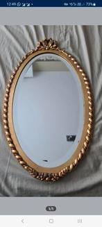 Antieke spiegel, Antiek en Kunst, Ophalen, Ovaal, Minder dan 50 cm, Minder dan 100 cm
