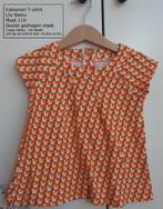 Katoenen T-shirt Lily Balou maat 110 - oranje, Gebruikt, Meisje, Ophalen of Verzenden, Shirt of Longsleeve