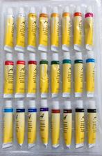 24 tubes peinture acrylique, Comme neuf, Enlèvement